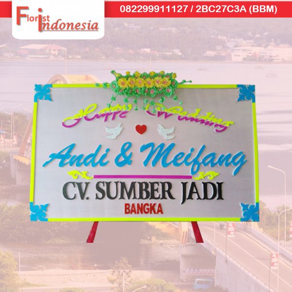 pesan bunga happy wedding di palu PAL - 08 florist indonesia