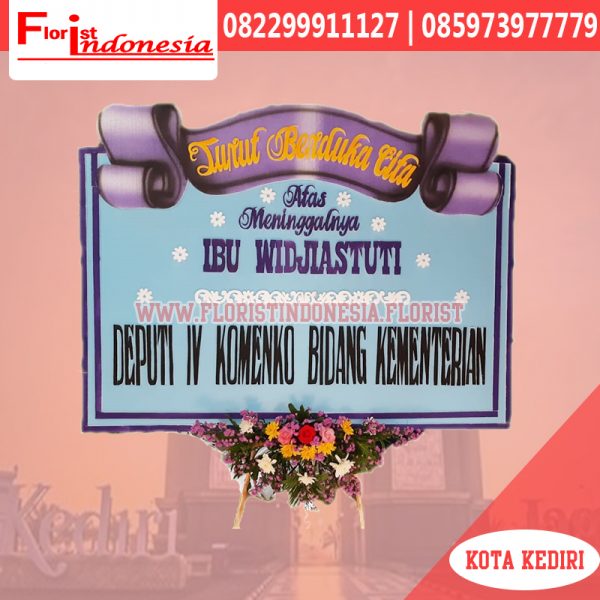 bunga papan turut berduka cita di kediri