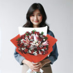 Buket Bunga Mawar Valentine Jakarta Val HBP-006