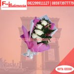 Buket Bunga Mawar Putih Kediri