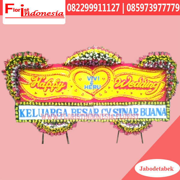Karangan Bunga Papan Wedding Tangerang FJKTW-019 Karangan Bunga Papan Wedding Tangerang FJKTW-019