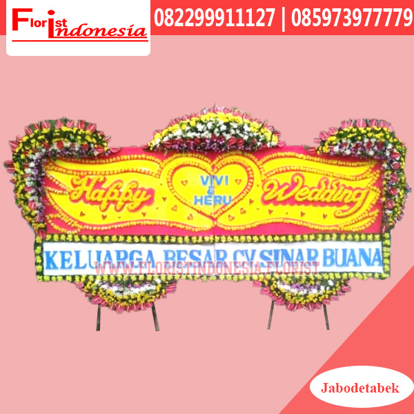 Karangan Bunga Papan Wedding Tangerang FJKTW-019