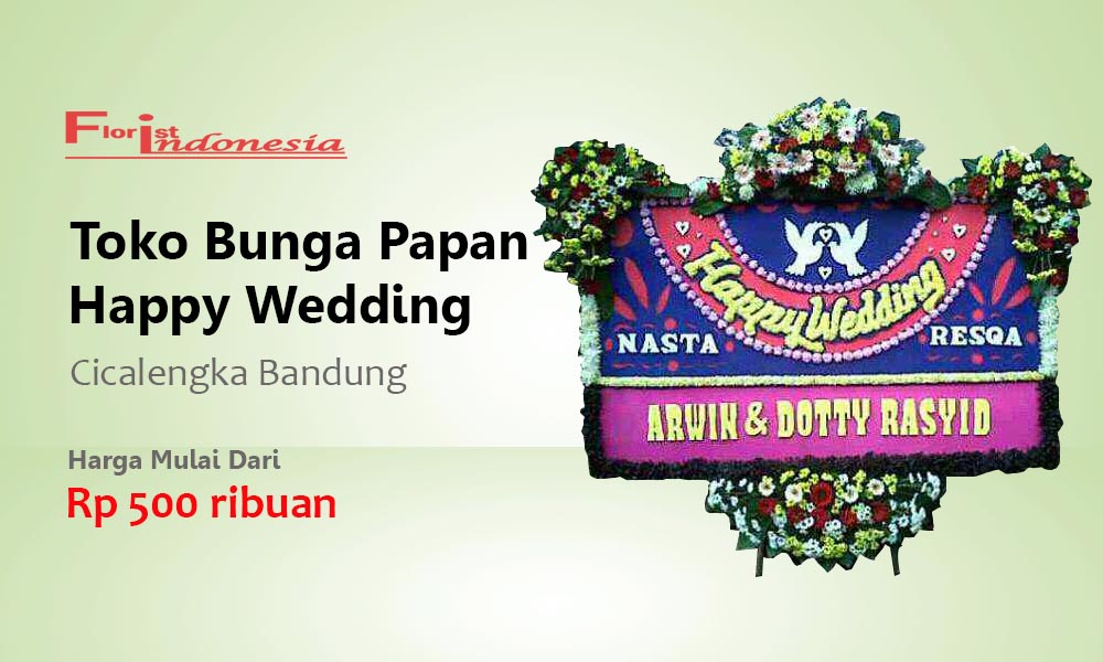 Toko Bunga Papan Wedding Cicalengka Bandung